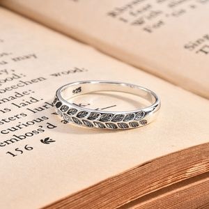 Sterling Leaf Wrapped Ring